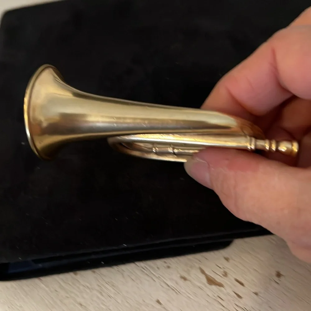 Metropolitan Museum of Art solid brass tuba Christmas ornament 3.5” x 2.5”